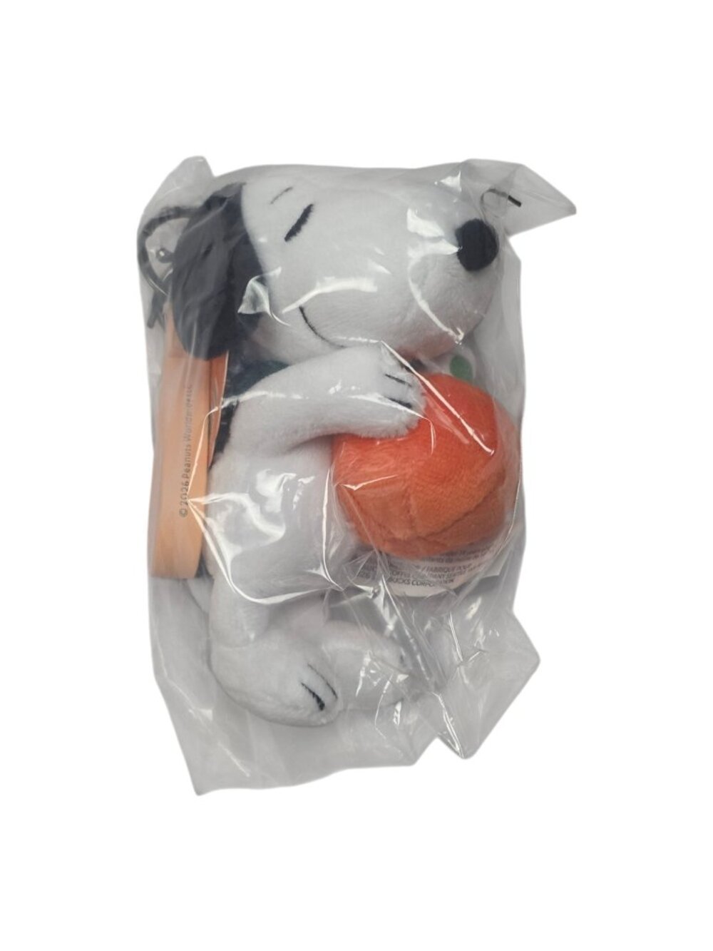 Starbucks Snoopy Pumpkin Halloween Plush Keychain Collectible 2016 NIP 011187251